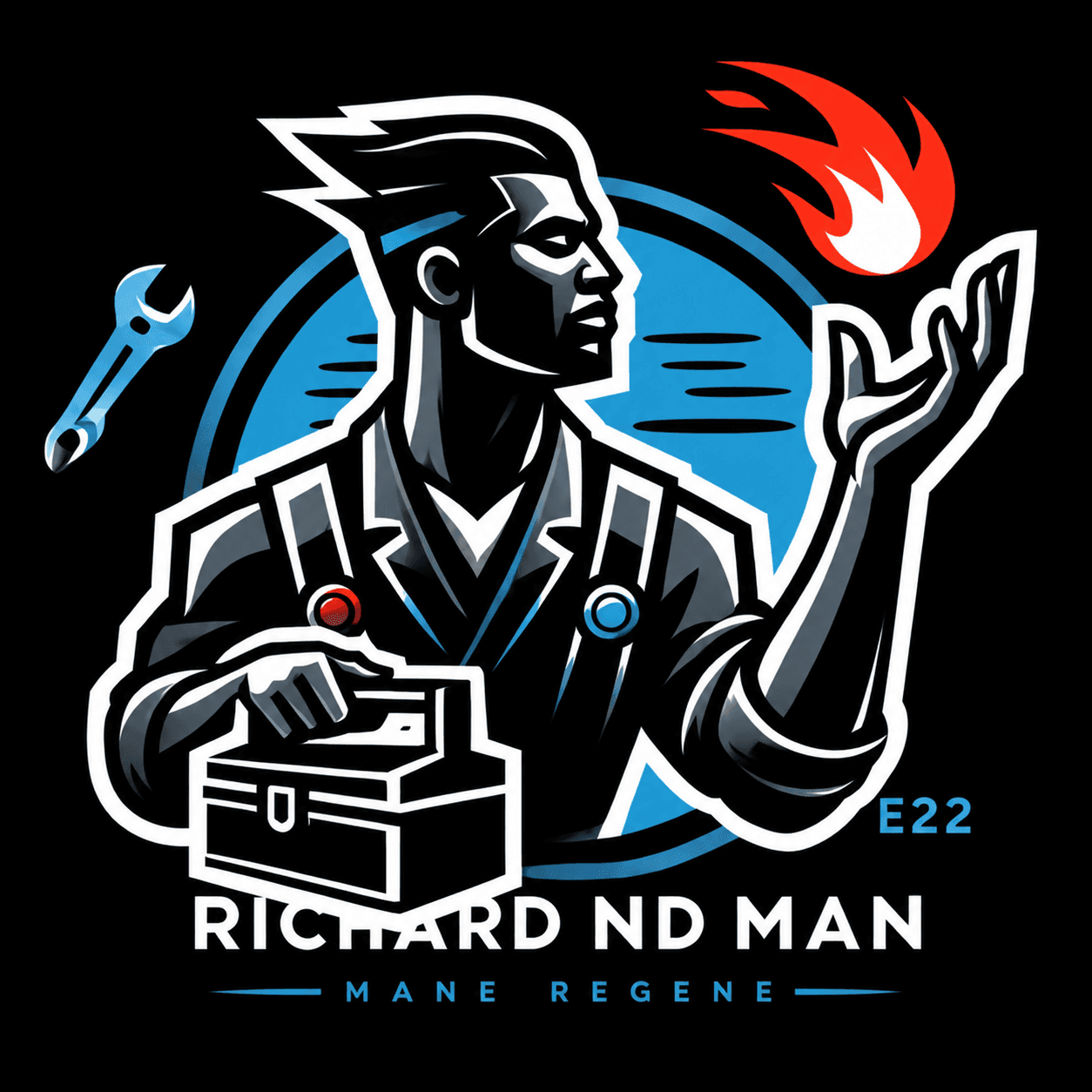 Richard ND Man handyman logo